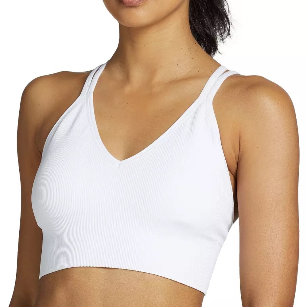 DSG Women's White Seamless Strappy Bra Size Medium